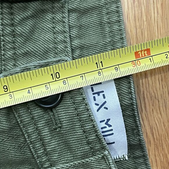 ALEX MILL Phoebe Straight Leg Cargo Pants Size 24 Green Casual Utility Cotton - Picture 12 of 13